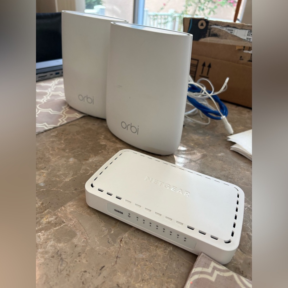 Lot of 2 - NETGEAR Orbi RBR20 Wi-Fi Router Set Of Two